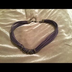 Casual faux suede necklace FREE w purchase